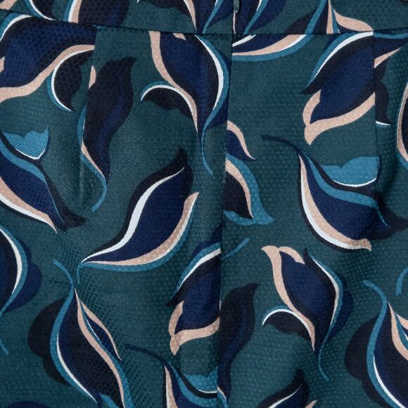 Ann Taylor Factory Pencil Skirt Blue Bold Print Size 0 Office Chic - Picture 4 of 8